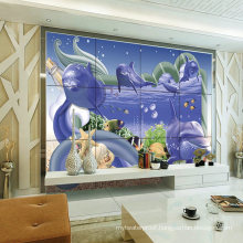 Sweden Style Living Room TV Background 3D Tile Design Pictures